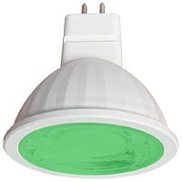 Лампа светодиодная Ecola Color MR16 Софит GU5.3 220В 9Вт Зеленая 55х108мм картинка 